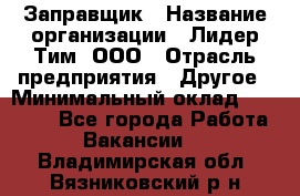 Заправщик › Название организации ­ Лидер Тим, ООО › Отрасль предприятия ­ Другое › Минимальный оклад ­ 23 000 - Все города Работа » Вакансии   . Владимирская обл.,Вязниковский р-н